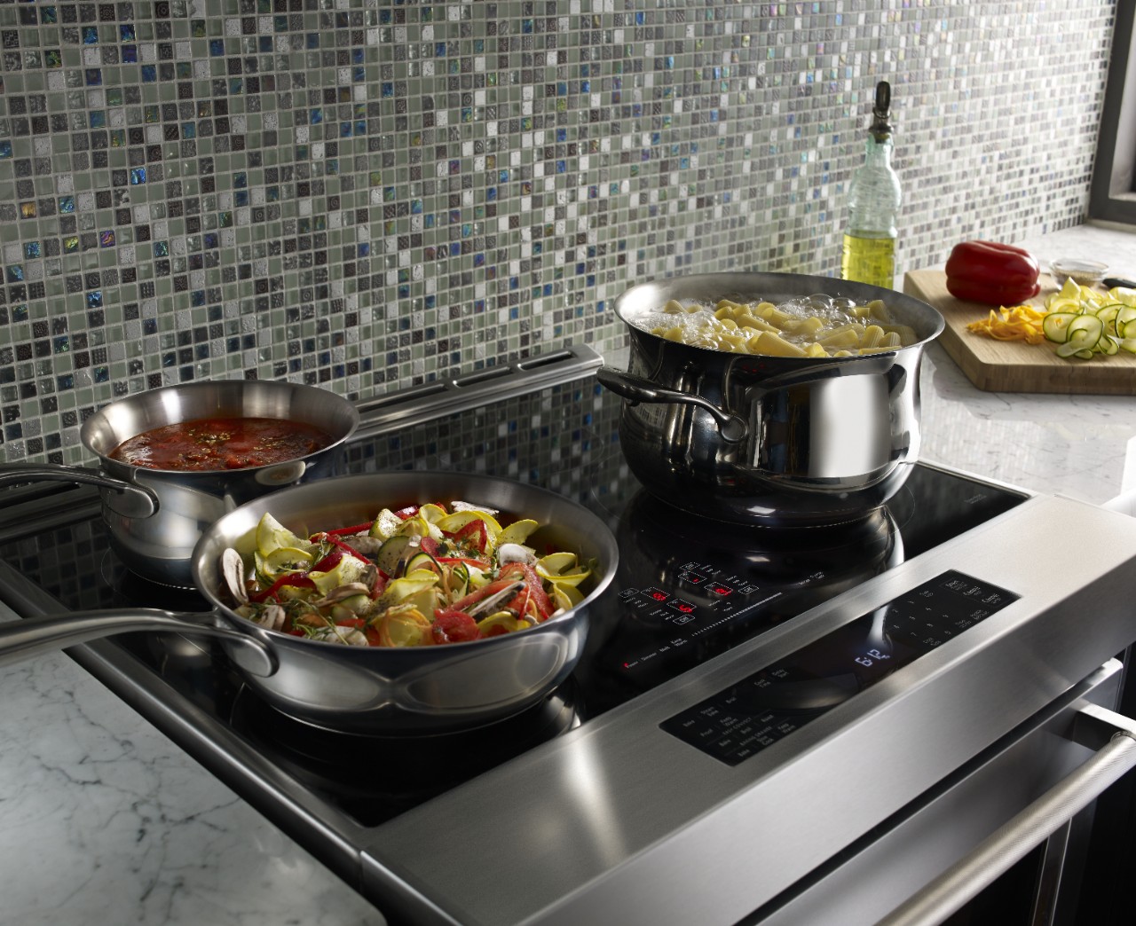 Most KitchenAid® cookware features stainless steel bases for optimal performance.